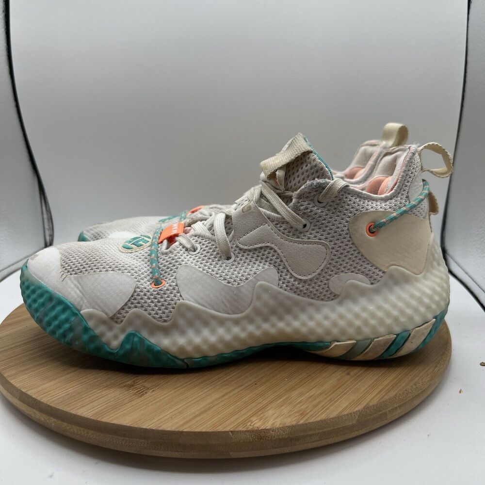 Adidas Mens Size 8.5 Boost James Harden Vol. 6 "The Bahamas" White Shoes GW9031